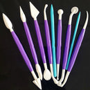 9 Pieces Plastic Double Heads Pottery Polymer Clay Sculpture Carving Tools