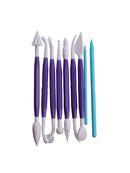 9 Pieces Plastic Double Heads Pottery Polymer Clay Sculpture Carving Tools