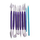 9 Pieces Plastic Double Heads Pottery Polymer Clay Sculpture Carving Tools