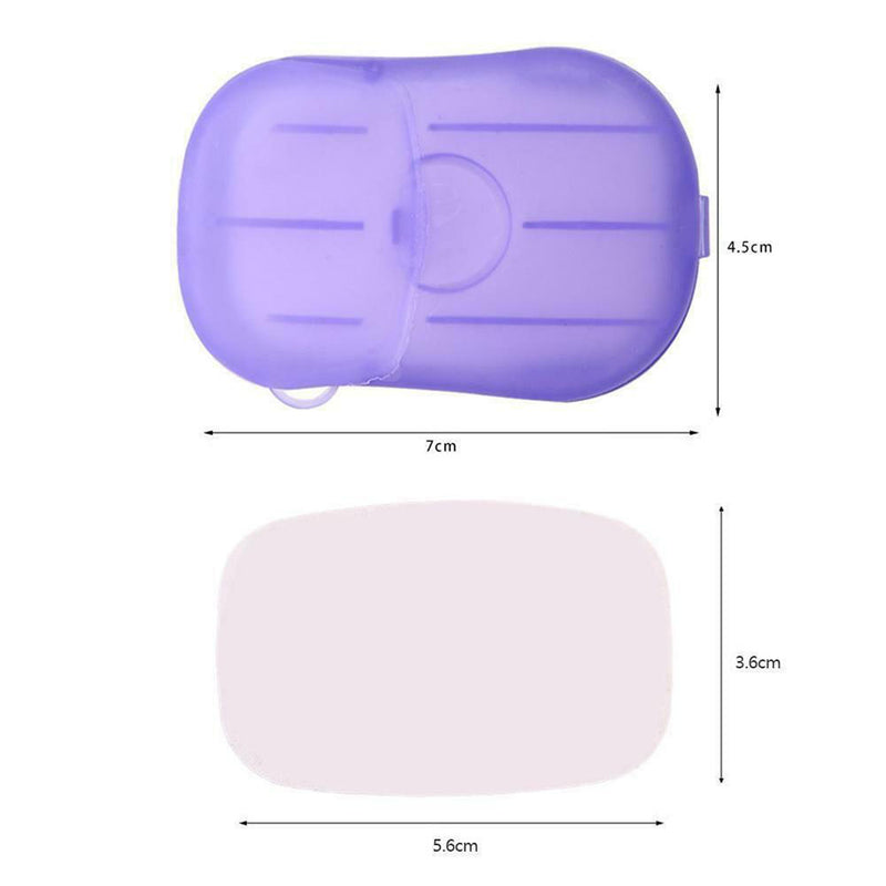 200Pcs Mini Soap Tablets Bath Cleaning Disposable Soap Sheet Paper New Hot