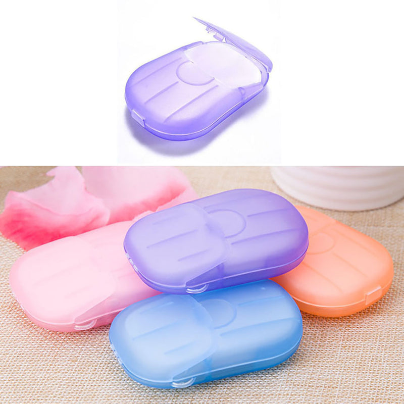 200Pcs Mini Soap Tablets Bath Cleaning Disposable Soap Sheet Paper New Hot