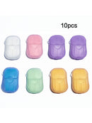 200Pcs Mini Soap Tablets Bath Cleaning Disposable Soap Sheet Paper Soap