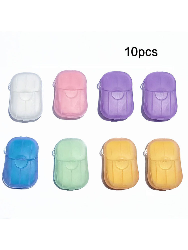 200Pcs Mini Soap Tablets Bath Cleaning Disposable Soap Sheet Paper New Hot