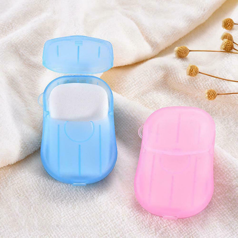200Pcs Mini Soap Tablets Bath Cleaning Disposable Soap Sheet Paper New Hot