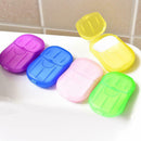200Pcs Mini Soap Tablets Bath Cleaning Disposable Soap Sheet Paper Soap