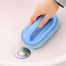 1Pcs Cleaning Brush with Handle Strong Sponge Brush for Kitchen Newest Useful