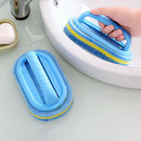 1Pcs Cleaning Brush with Handle Strong Sponge Brush for Kitchen Newest Useful