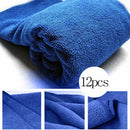 12 Pieces New Soft Microfiber Absorbent Towel Car Cleaning Kitchen Wash Cloth