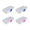 4 PCS Waterproof Fishing Lure Storage Box 10 Compartments Tackle Spoon Hook Bait