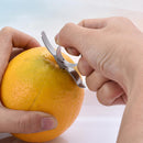 Fruit Lemon Orange Peeler Opener Slicer Kitchen Cutter Tool Stainless Steel 2Pcs