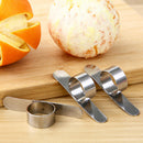 2x Stainless Steel Orange Fruit Peeler Parer Finger Type Sharp Blade New Hot