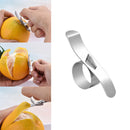 2x Stainless Steel Orange Fruit Peeler Parer Finger Type Sharp Blade New Hot