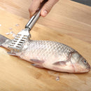 2 PCS Kitchen Fishing Tools Stainless Steel Fish Scale Remover Cleaner Scraper