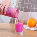 Mini USB Rechargeable Electric Juicer Bottle Fruit Blender Mixer Portable Pink