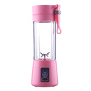 380ml Mini Rechargeable USB Electric Juicer Bottle Fruit Blender Mixer w/ 6 Vane