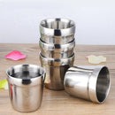 Stainless Steel Coffee Cup Travel Mug Double-layer Water Tea Beer Cup