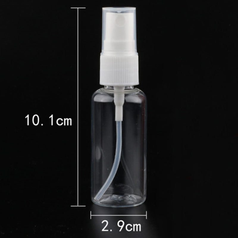 10x Small Clear 30ml Plastic Spray Bottles Travel Home Transparent Makeup Hot
