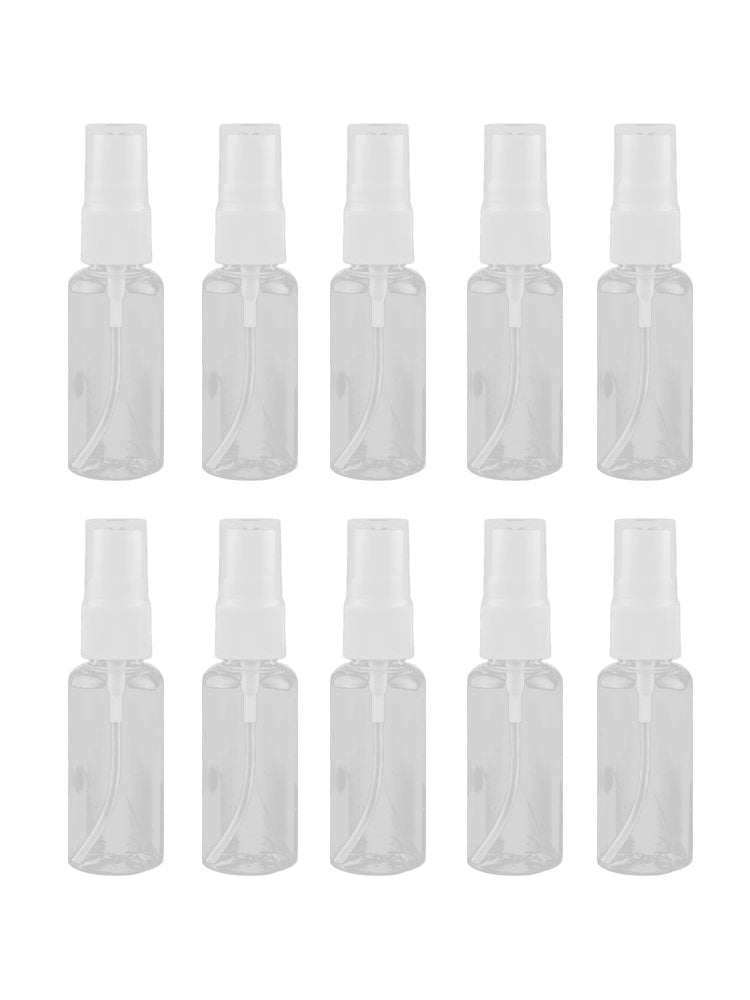 10x Small Clear 30ml Plastic Spray Bottles Travel Home Transparent Makeup Hot