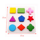 Baby Wooden Geometry Educational Toys Puzzle Montessori Early Learning Toys