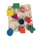 Baby Wooden Geometry Educational Toys Puzzle Montessori Early Learning Toys