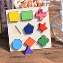 Baby Wooden Geometry Educational Toys Puzzle Montessori Early Learning Toys