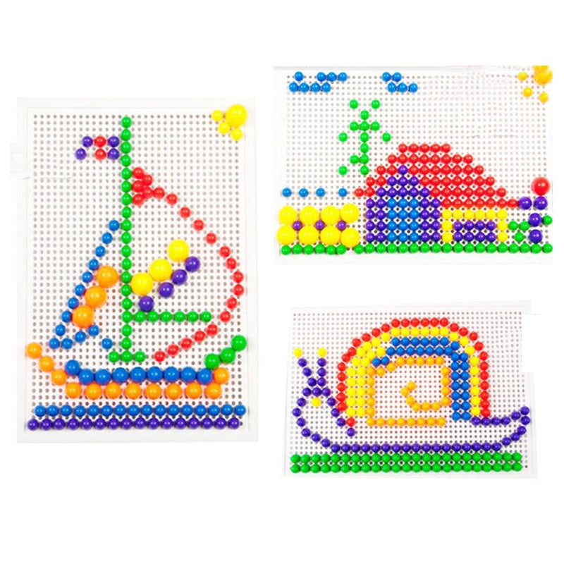 296X Children Jigsaw Puzzle Peg Board Educational Toys Set For Kids Gifts DIY