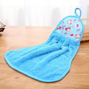 2PCS Hanging Towels Soft Suction Water Thickening Velvet Kitchen Rag Towel