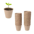 50pcs Plastic Nursery Holder Seedlings Gardening Degradab Flower Plant Trays