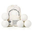 6pcs Wool Dryer Balls Organic Reusable Natural Fabric Softener Laundry Dry