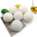 6pcs Wool Dryer Balls Organic Reusable Natural Fabric Softener Laundry Dry