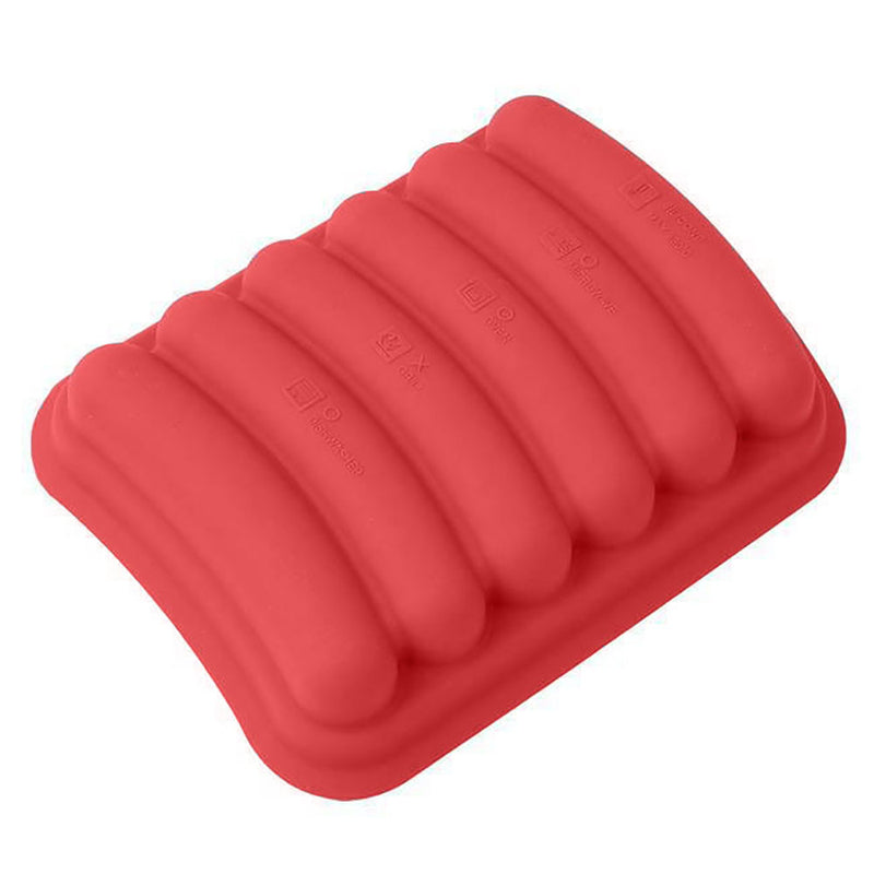 1 x Silicone DIY Sausage Making Mold 6-Hot-Dogs Maker Design Mould Newest Useful