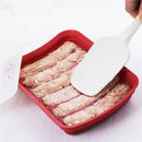 Silicone Sausage Hot Dog Making Mold with Cavity Cover DIY Baking Kitchen