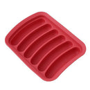 Silicone Sausage Hot Dog Making Mold with Cavity Cover DIY Baking Kitchen