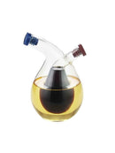 2 Outlet Clear Glass Oil Jar Vinegar Bottle 2 in 1 Bottle Sauce Cruet Dinnerware