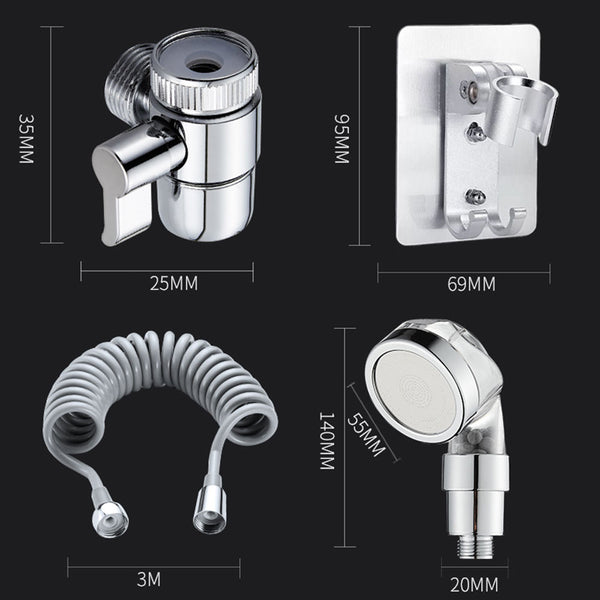 Pet Faucet Shower Head Spray Drains Strainer Hose Sink Washing Hair Wash Shower
