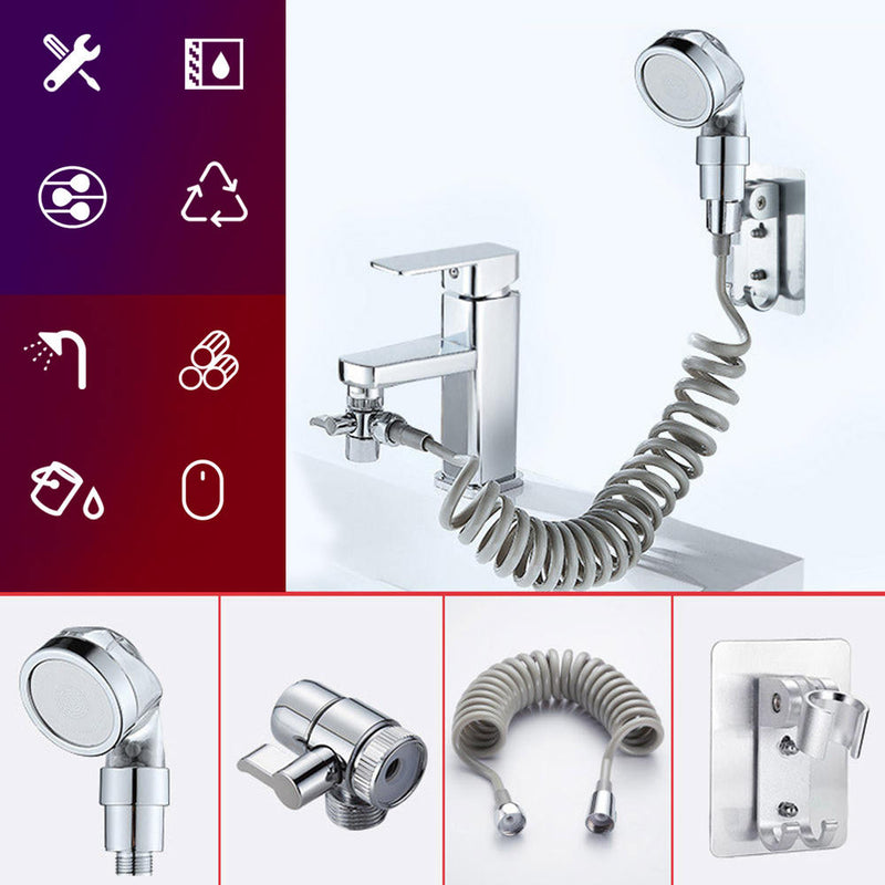 Pet Faucet Shower Head Spray Drains Strainer Hose Sink Washing Hair Wash Shower