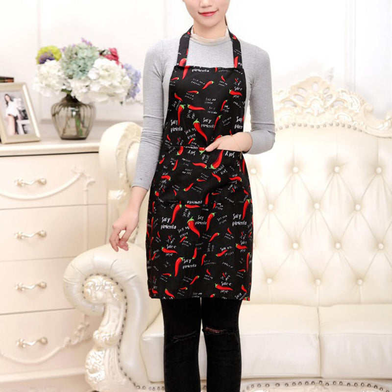 1 x Unisex Women Men Apron Dress Kitchen Restaurant Chef Cooking BBQ Pocket Gift
