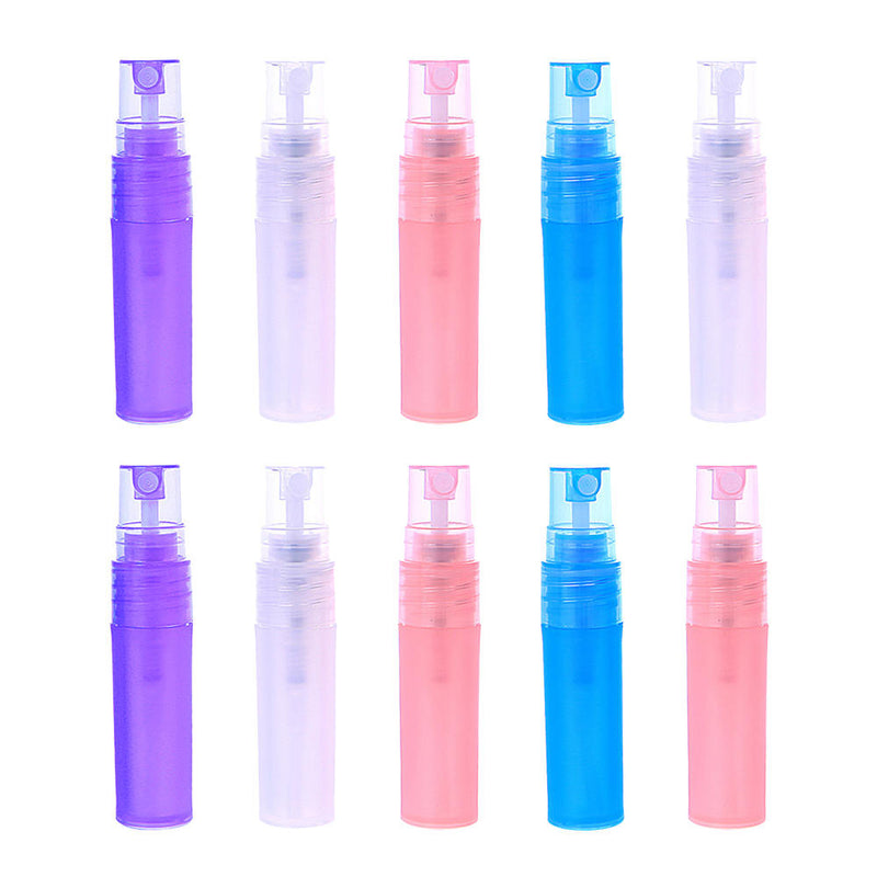 5ml Empty Plastic Perfume Atomizer Spray Bottle Mini Travel Refillable 10x Hot