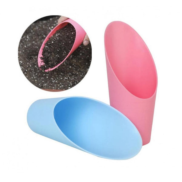 2Pcs Soil Hand Shovel Scoop Cup for Bonsai Garden Plant Plastic Newest Useful