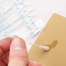 50 Pcs Wood Stick Disinfection Cotton Swabs Buds Cleaning Tool 6cm Double Head