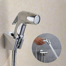 Bathroom Toilet Stainless Steel Bidet Sprayer Shattaf Nozzle & Hose &Bracket Kit