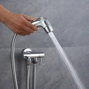 3pcs Handheld Shower Stainless Steel Head Bidet with 1.5m Hose with Rack Base