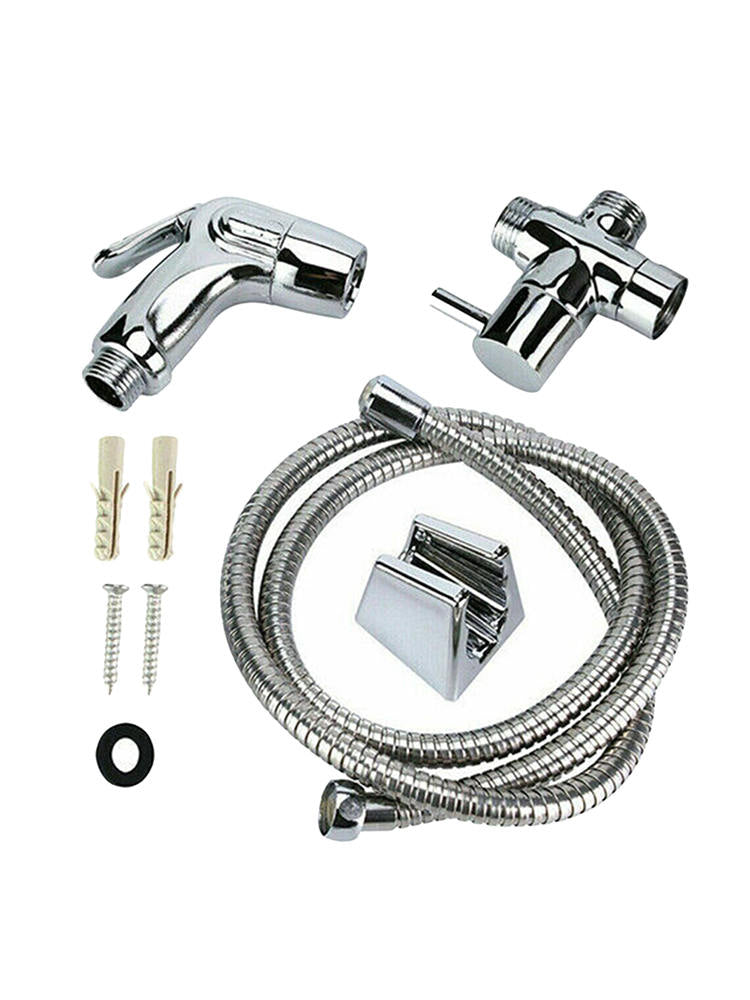 Handheld Stainless Steel Bidet Spray Shower Head Shattaf Toilet with 1.5M Hose