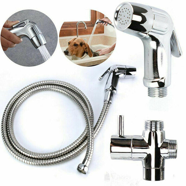 Handheld Stainless Steel Bidet Spray Shower Head Shattaf Toilet with 1.5M Hose