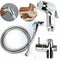 Handheld Stainless Steel Bidet Spray Shower Head Shattaf Toilet with 1.5M Hose
