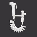 Handheld Bidet Sprayer Bathroom Shower Spray Head Set with Hose & Bracket White