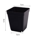 10 Pcs Square Multicolour Nursery Pots Plastic Plants Pots Flower Bonsai Pots