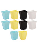 10 Pcs Set Gardening Nursery Pots Square Flower Succulent Seed Bonsai Planter