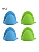 4pcs Microwave Oven Clips Gloves Kitchen-Organizer Anti-Scald Thicken Silicone