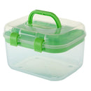 Double Layers Clear Health Pill  First Aid Handle Storage Box Home Medical Box